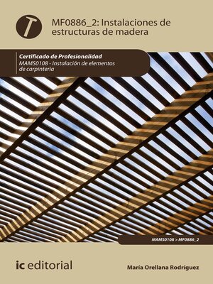 cover image of Instalaciones de estructuras de madera. MAMS0108